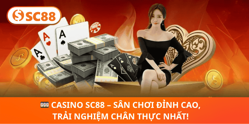🎰 Casino SC88 – Sân Chơi Đỉnh Cao, Trải Nghiệm Chân Thực Nhất!